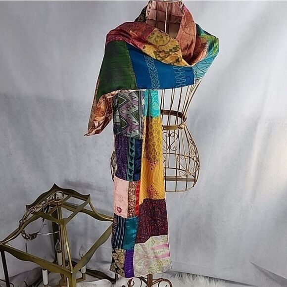 Art Silk Rahab's Rope Scarf Reversible - Picture 1 of 16